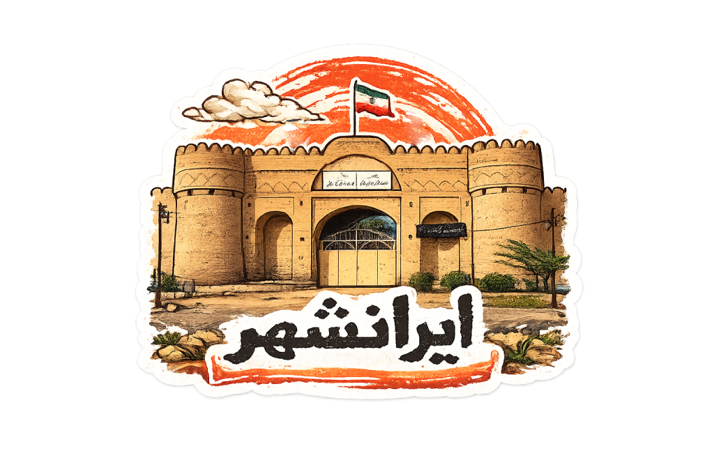 استیکر UV DTF «قلعه ایرانشهر»