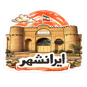 استیکر UV DTF «قلعه ایرانشهر»