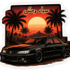 استیکر UV DTF «پژو پارس مشکی، سیاه وحش»